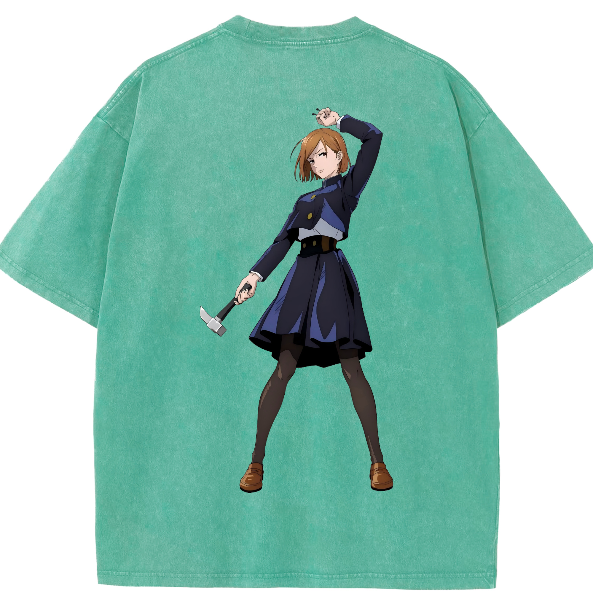 （画像用） 呪術廻戦 Jujutsu Kaisen 綿100% ヴィンテージ風 半袖Tシャツ（背面プリント）